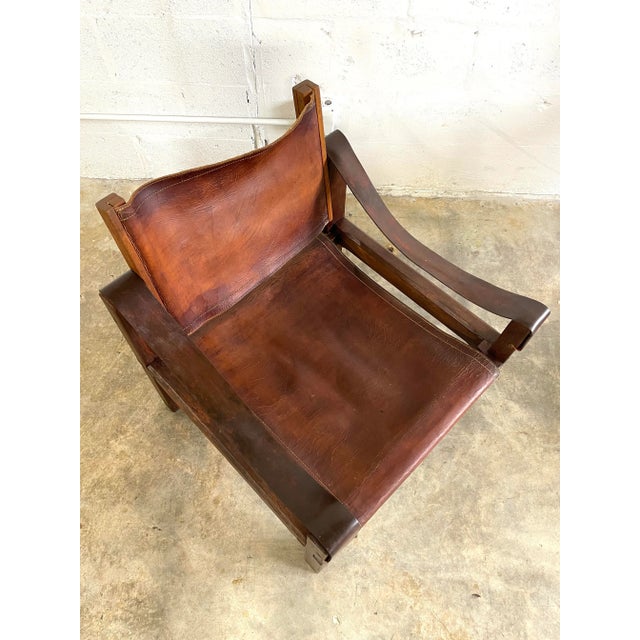 1960s Pierre Chapo S10 Lounge Safari Chair For Sale - Image 5 of 12