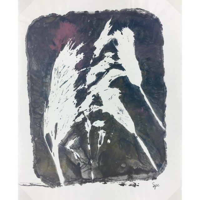 English Abstract Painting, Modern Grass For Sale