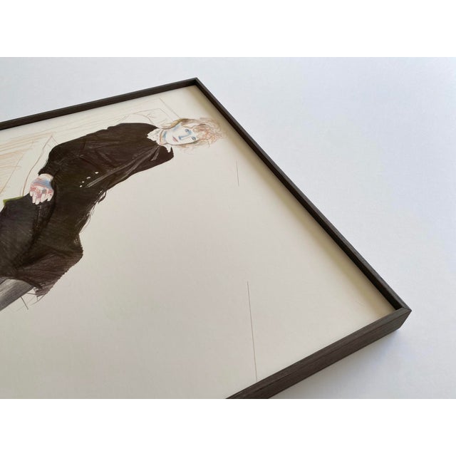 David Hockney Vintage 1980 Lithograph Print Framed Museum Exhibition Poster " Celia, Paris " 1973 For Sale - Image 10 of 14