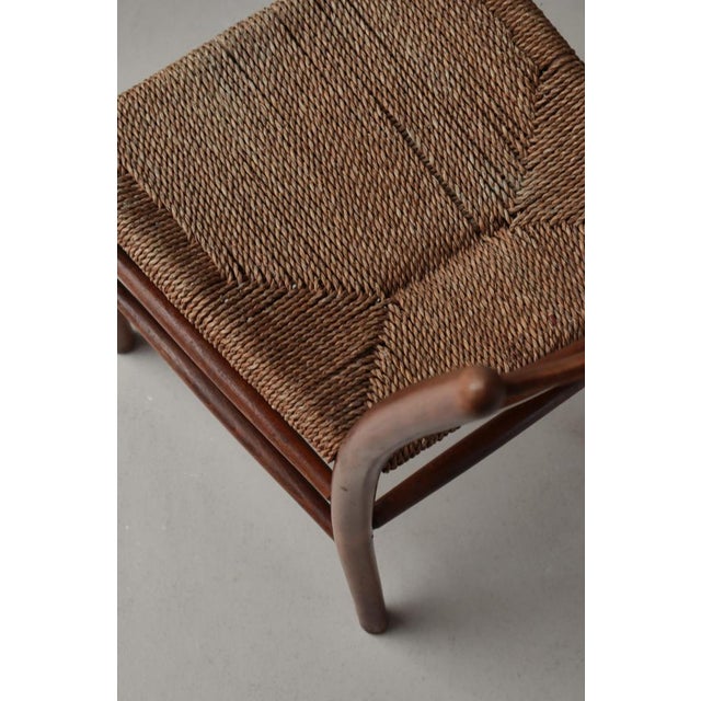 Vintage Funkis Novo Chair in Beech and Seagrass by Arne Jacobsen for Fritz Hansen, 1935 For Sale - Image 6 of 16