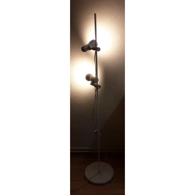 Vintage German Adjustable Double Floor Lamp from Hustadt Leuchten, 1980s For Sale - Image 3 of 7