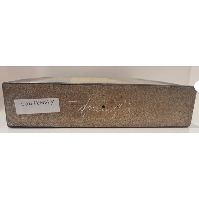 1990s Donald Don Penny Modernist Ceramic Sculpture – Geometric Glazed Stoneware For Sale - Image 5 of 6