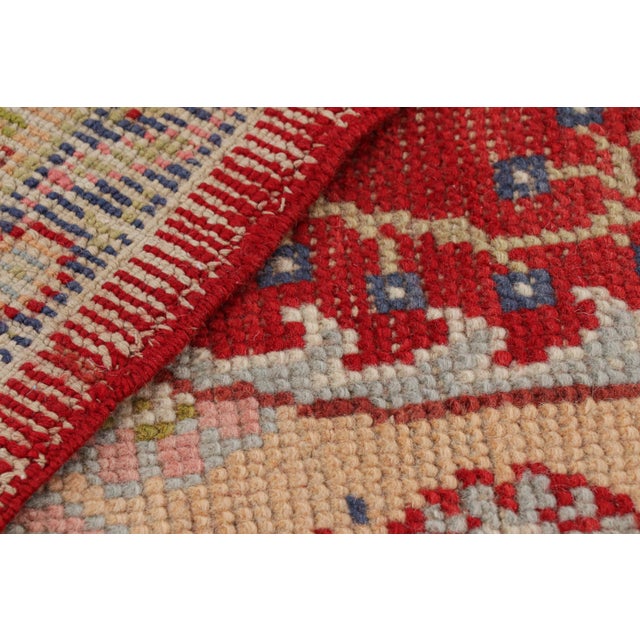 Red Antique Turkish Oushak Rug, Red Medallion and Floral Patterns - Rug & Kilim For Sale - Image 8 of 8