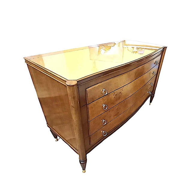 Art Deco Curved Chest of Drawers For Sale - Image 5 of 13