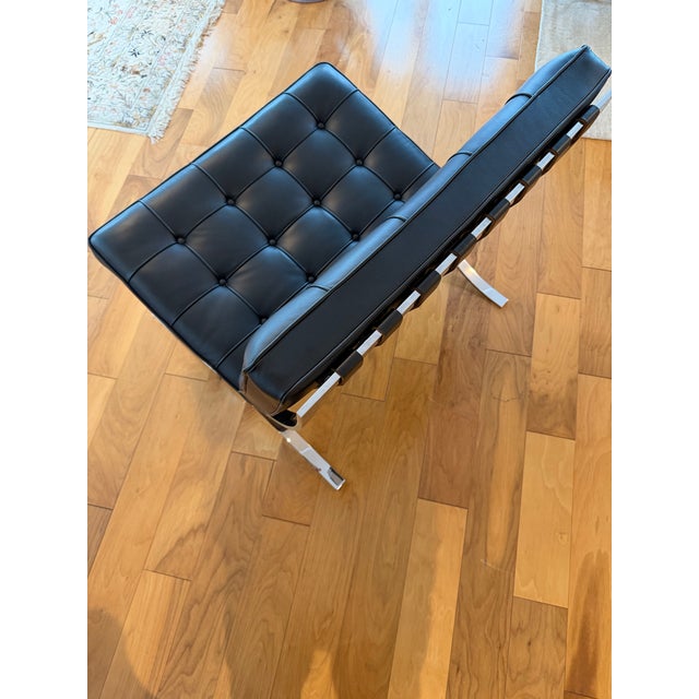 Knoll Knoll Barcelona Chair - 2025 - Volo Leather - Black For Sale - Image 4 of 7
