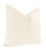 Contemporary 22" Bone Royal Velvet + Cording Pillows - a Pair For Sale - Image 3 of 4