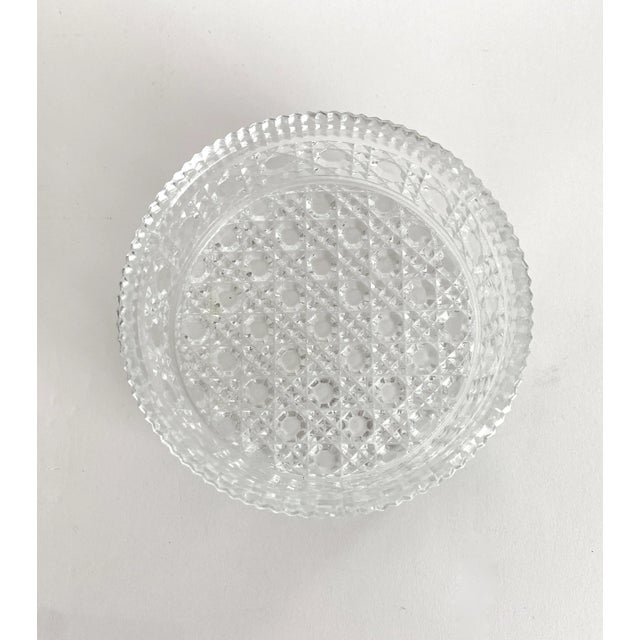 Glass English Crystal Wine Coaster Bowl For Sale - Image 7 of 7