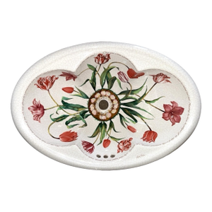 1990's Kohler Artist Edition - Fables and Flowers Cantata Countertop Sink
