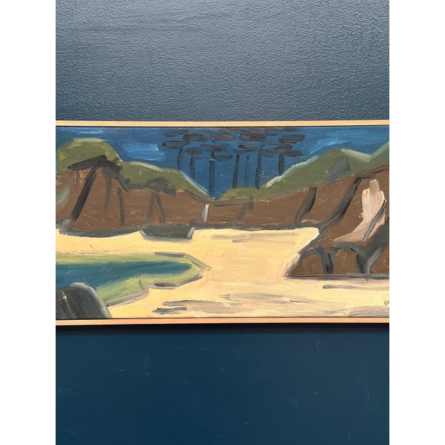 Gunne, Landscape, 1968, Oil Painting on Canvas, Framed For Sale - Image 4 of 18