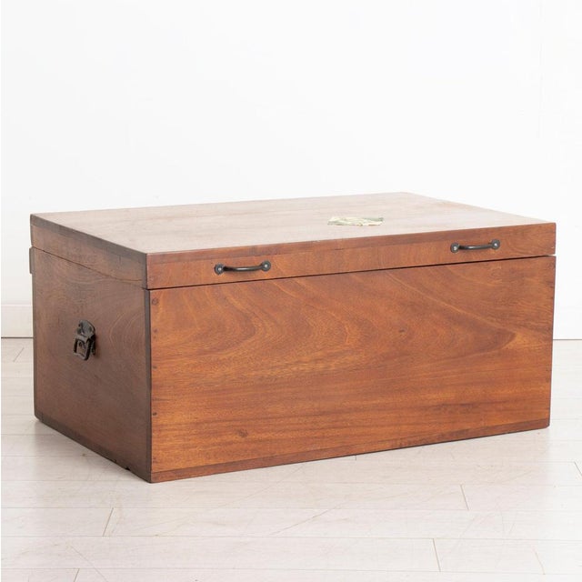 Brown Air Cargo Packing Crate in East African Mahogany For Sale - Image 8 of 13
