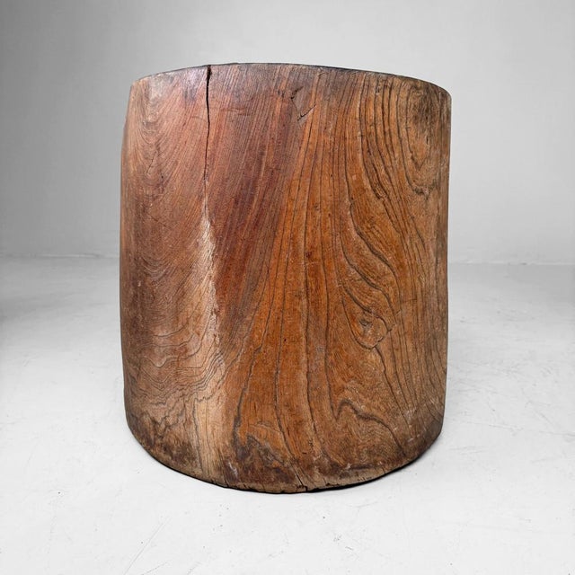 Japanese Wooden Usu Rice Mortar, 1920s For Sale - Image 18 of 18