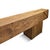 Wood Old Rustic Teak Wood X Beam Bench For Sale - Image 7 of 9