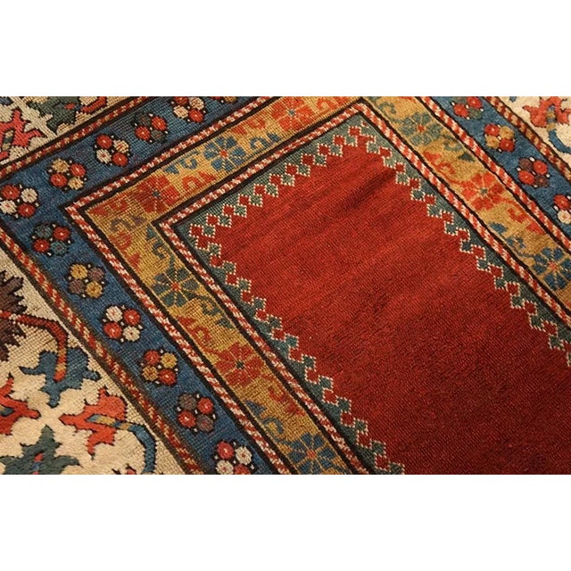 Mid 19th Century Caucasian Kazak Carpet ( 4' x 8'8" - 122 x 264 ) For Sale In New York - Image 6 of 6