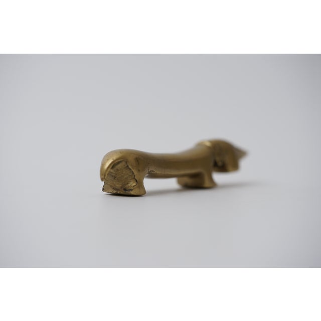 1960s Vintage Brass Bottle Opener in the Shape of a Dachshund by Walter Bosse for Herta Baller, 1950s For Sale - Image 5 of 10