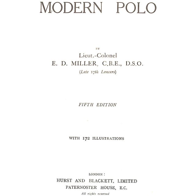 MILLER, Lieut. Colonel E.D., C.B.E., D.S.O. [480] pp. w/ 172 Illustrations Hurst And Blackett Limited Fifth Edition 8 1/2"...