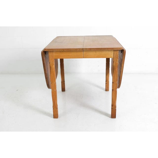 Danish Dining Table W Removable Drop Leaves & Extensions For Sale - Image 14 of 16