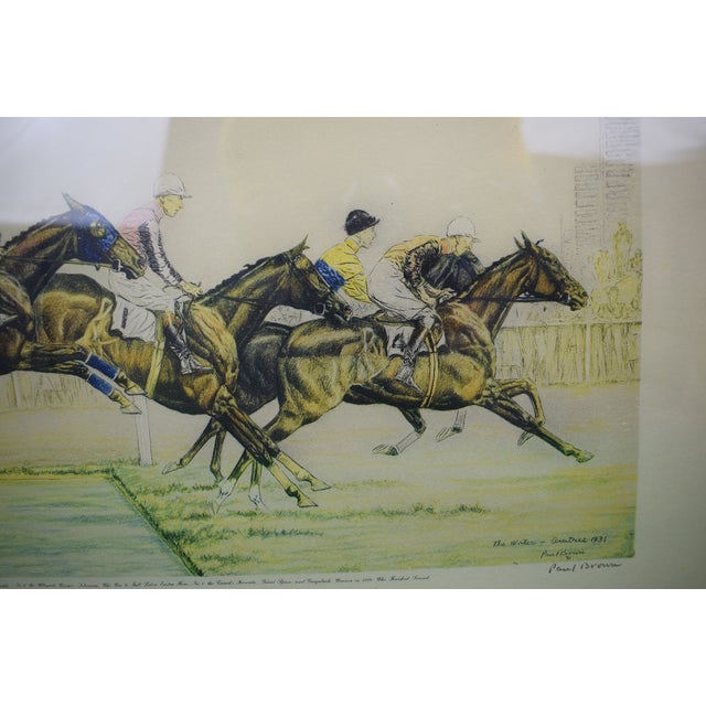 1930s The Water Jump in the Grand National of 1931 at Aintree by Paul Brown For Sale - Image 5 of 8