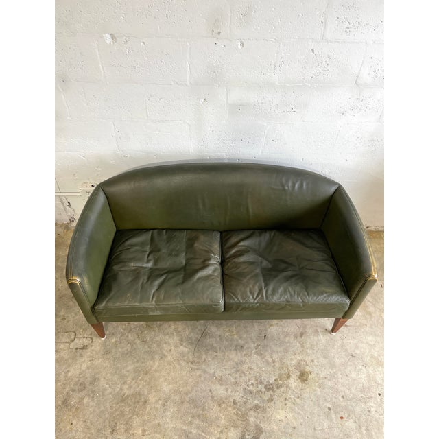 Illum Wikkelsø V12 Danish Modern Leather Sofa or Loveseat For Sale - Image 10 of 11