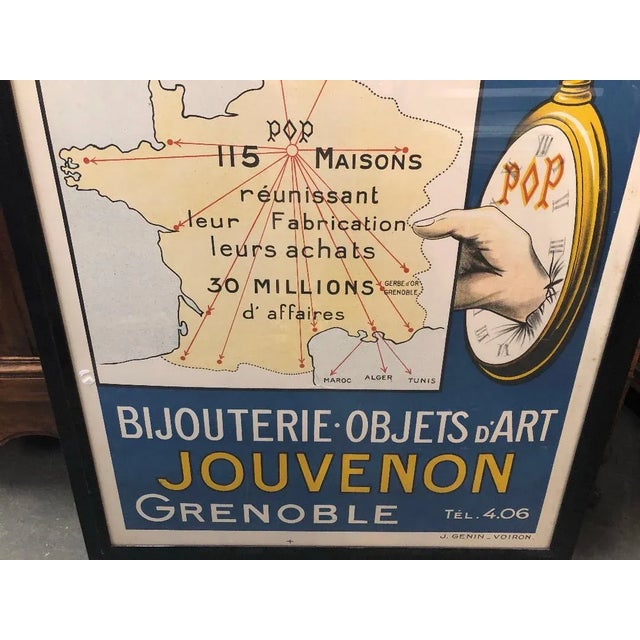 This is a 20th century French poster, advertising the Paris-Province counters of the chain of stores A la Gerbe d’Or,...