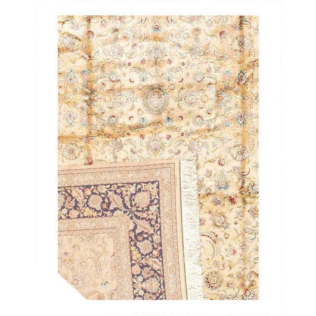 Traditional Pasargad DC Exquisite Design Paris Palace Fine Power Loom V.Silk Rug For Sale - Image 3 of 3