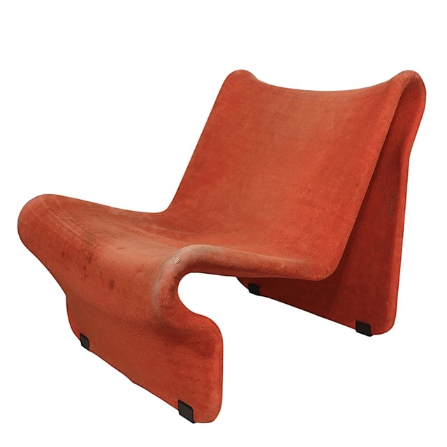 Mid-Century Modern Postmodern Side, Lounge Chair Designed by Jan Dranger and Johan Huldt Made in Sweden C 1970's For Sale - Image 3 of 7