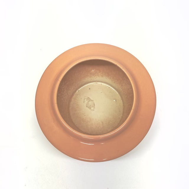 Peach Vintage Mid Century Modern Peach Orange Planters - Group of 3 For Sale - Image 8 of 8