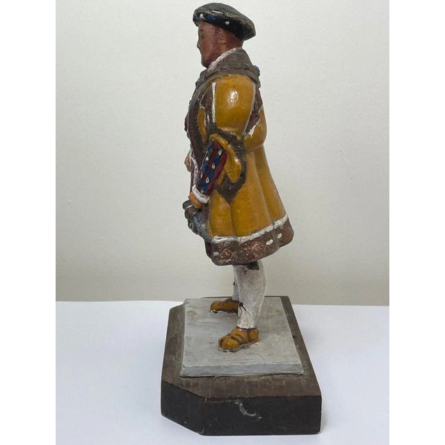 Gothic Small Traditional British Hand Painted Gothic Tudor Royal Monarch King Henry VIII Figurine For Sale - Image 3 of 13