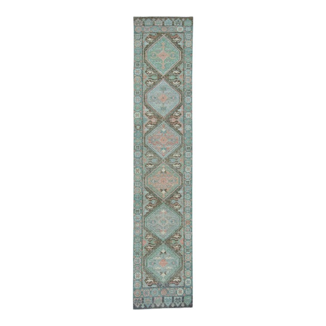 Turkish Oushak Rug 2'11" x 14'2" #20017 For Sale
