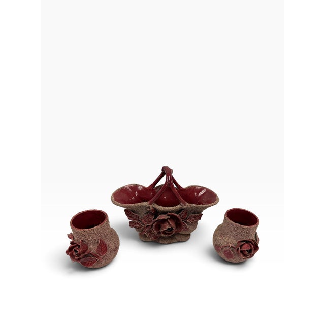 Add a highly texture-driven layer of late Victorian history to your curation with this rare, documented 3-piece antique...