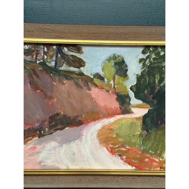 Mid-Century Modern Bente Bjerregaard, Warm Day, France, 1982, Oil on Canvas, Framed For Sale - Image 3 of 18