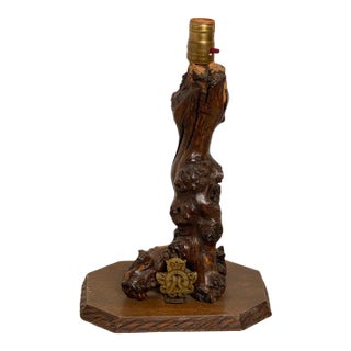 Mid 20th Century Chinese Polished Branch Lamp For Sale