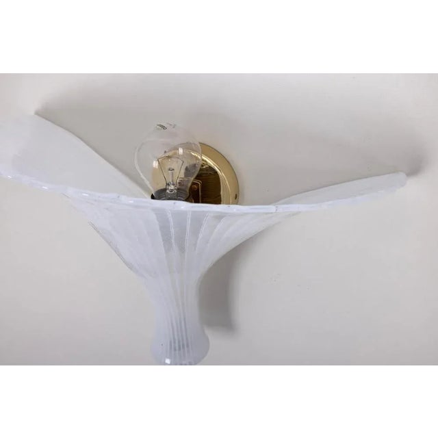 Large Murano Glass Wall Sconce attributed to Barovier & Toso, Italy, 1970s For Sale - Image 4 of 13