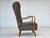 Set of Danish Armchair with Ottoman in Genuine Sheepskin For Sale - Image 12 of 18
