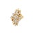 14k Yellow Gold Diamond Cluster Ring, Size 6.75 For Sale - Image 4 of 7