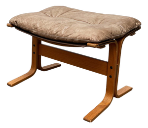 Mid-Century Modern Norwegian Siesta Ottoman in Leather by Ingmar Relling for Westnofa, 1960s