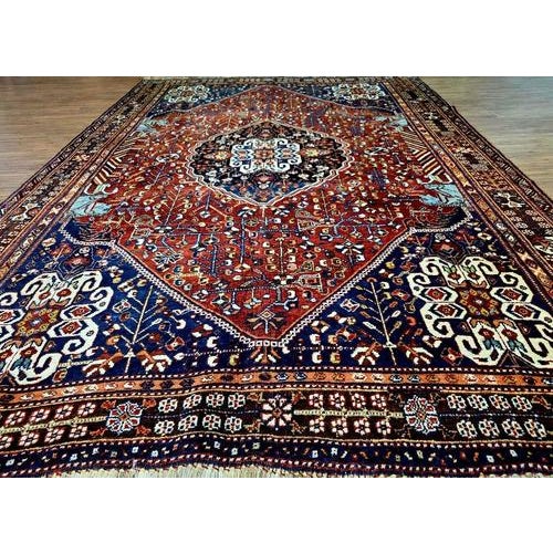Middle Eastern Rug in Wool For Sale - Image 5 of 11