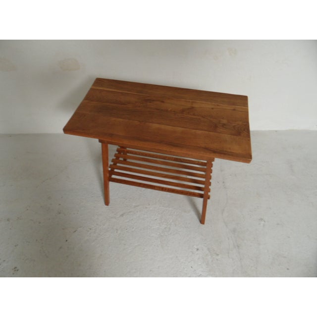 Wood Vintage Dutch Oak Sidetable, 1930s For Sale - Image 7 of 9