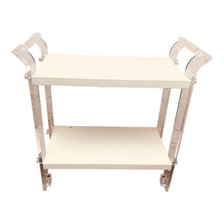 Vintage Lucite Cart For Sale