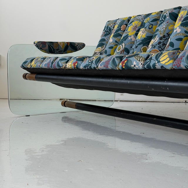 1970s 1970s Glass Sofa Attributed to Adrian Pearsall for Craft Associates For Sale - Image 5 of 12