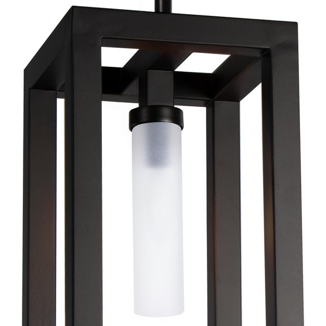 Regina Andrew Montecito Iron Outdoor Lantern, Black, Small For Sale - Image 4 of 8