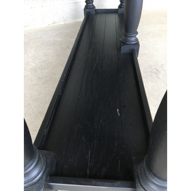 Broyhill Attic Heirlooms Sideboard Buffet Solid Oak Black Distressed Finish Chairish