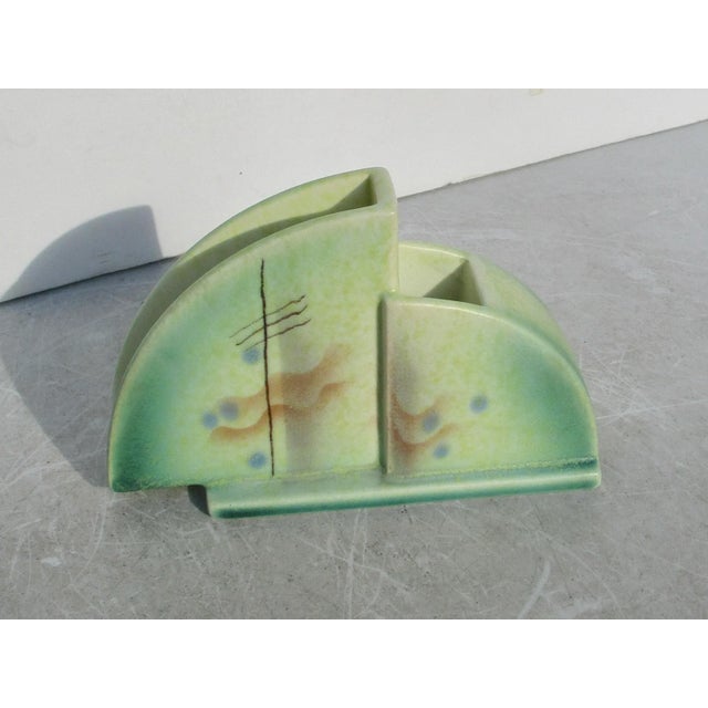 Ceramic Carstens Uffrecht of Germany Art Deco Desk Caddy Circa 20s' For Sale - Image 7 of 9