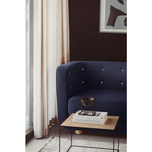 Wood Espresso Sheepskin and Smoked Oak Vilhelm Sofa by Lassen For Sale - Image 7 of 9