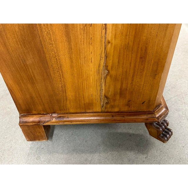 Biedermeier Antique Secretary Desk Chest of Drawers C1860-80 Elm/Walnut Swedish For Sale - Image 12 of 12