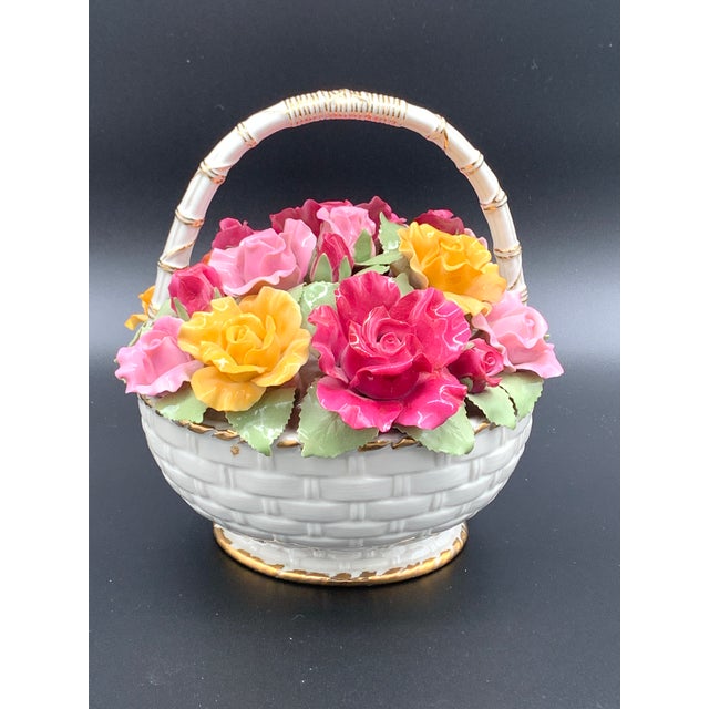 Royal Albert ceramic Old Country Roses Musical Basket that was first launched in 1962. The fine bone china/porcelain,...