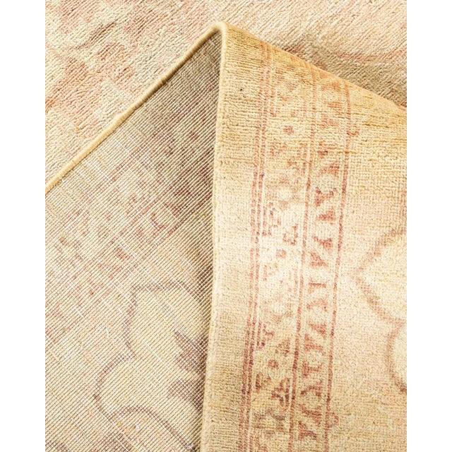 Vintage Traditional Hand Knotted Wool Area Rug, Sand - 8'1" X 9'10" For Sale In New York - Image 6 of 9