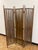 Mid 20th Century Vintage Walnut Three Panel Geometric Room Divider. For Sale - Image 5 of 18