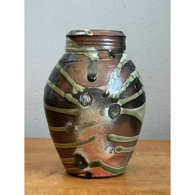 Vintage Abstract Ceramic Vase For Sale - Image 10 of 12