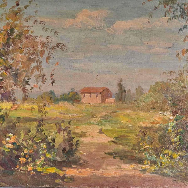 Oil on Panel Enchanting Landscape by Renzo del Greco