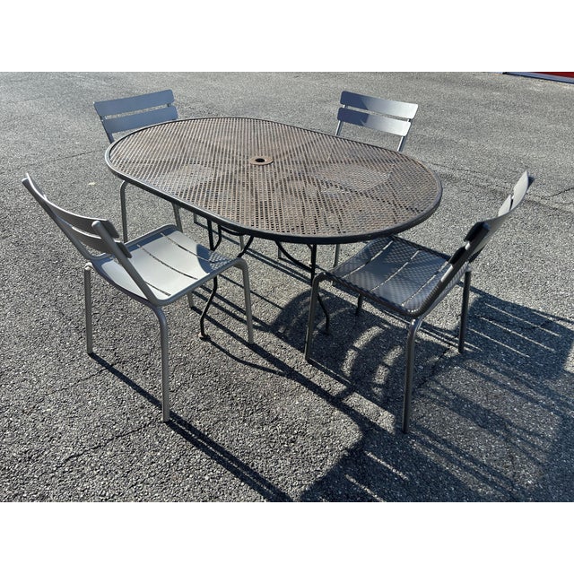 Perfect for your outdoor space! The table measures 60x38x30 and the chairs measure 16.5x23x32 Very durable Delivery...